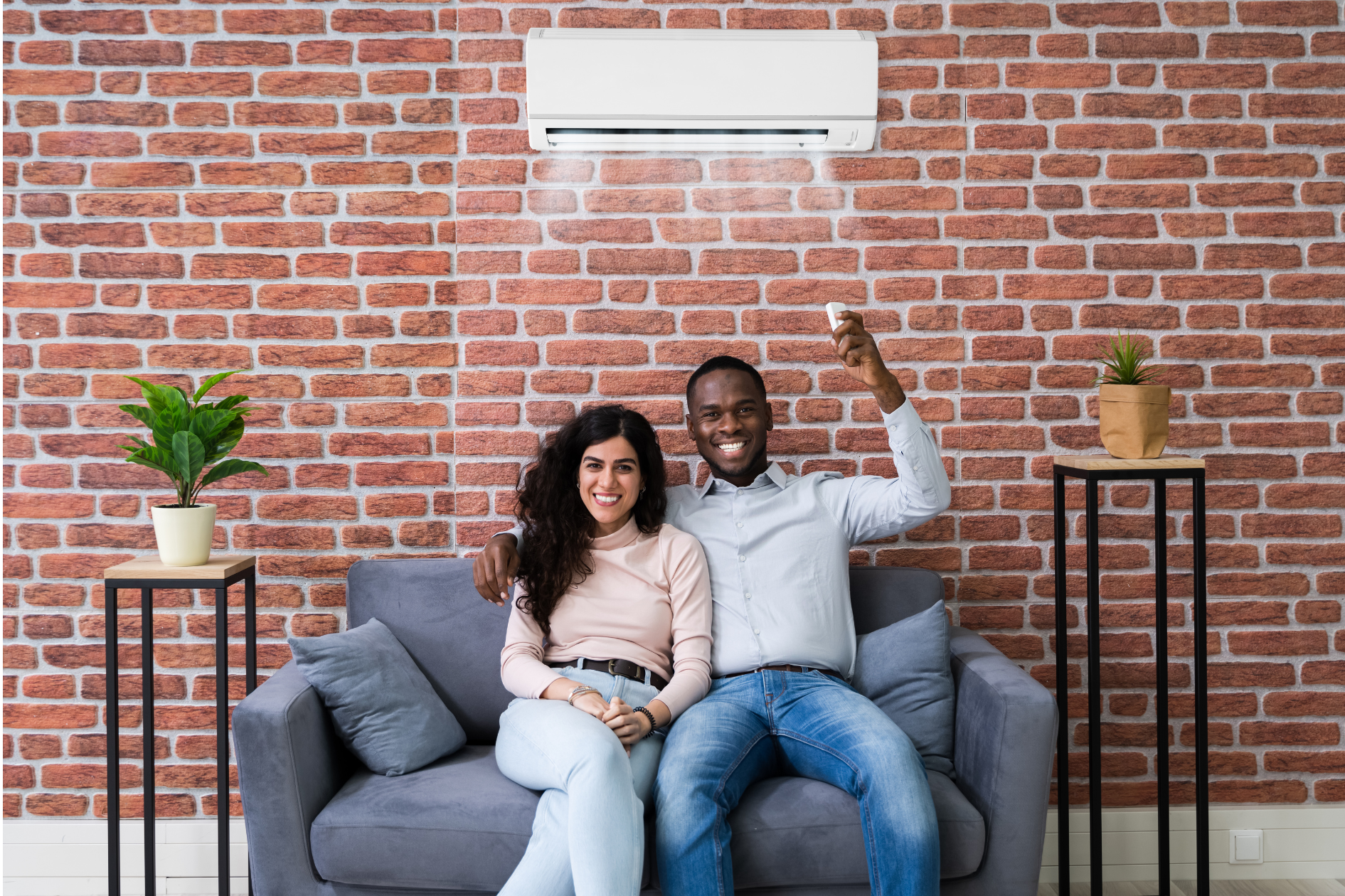 couple enjoying the benefits of a good HVAC